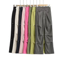 Women Long Length High Waist Comfort Loose Windproof Street Cargo Pants