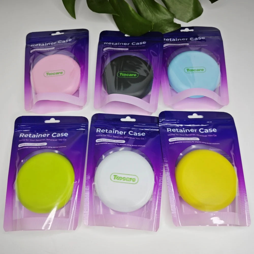 Custom Orthodontic Retainer Kit with Logo Plastic and Silicone Aligner Case and Mirror Dental Home Use Retainer Bag Shape
