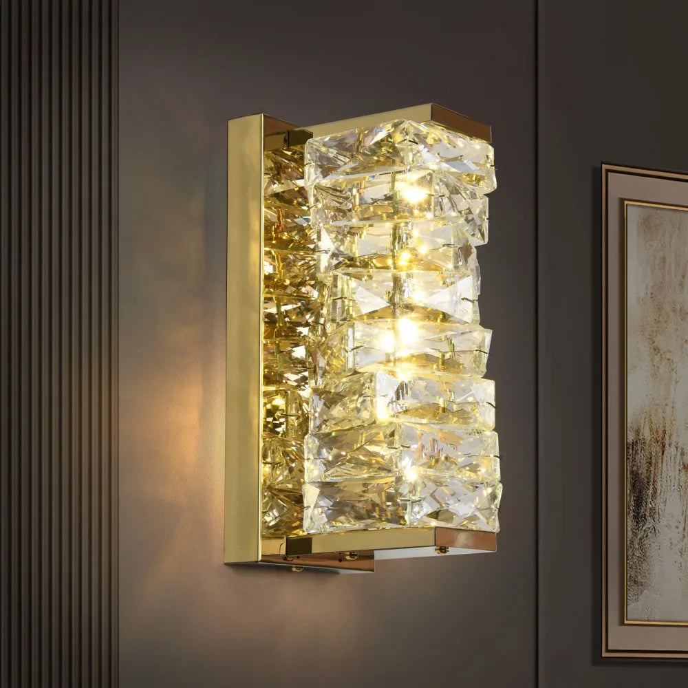 10W Modern Stainless Steel Indoor Decorative Gold Wall Bracket Lights LED Sconce Bedside Stair Hotel Home Lamp 26cm Height
