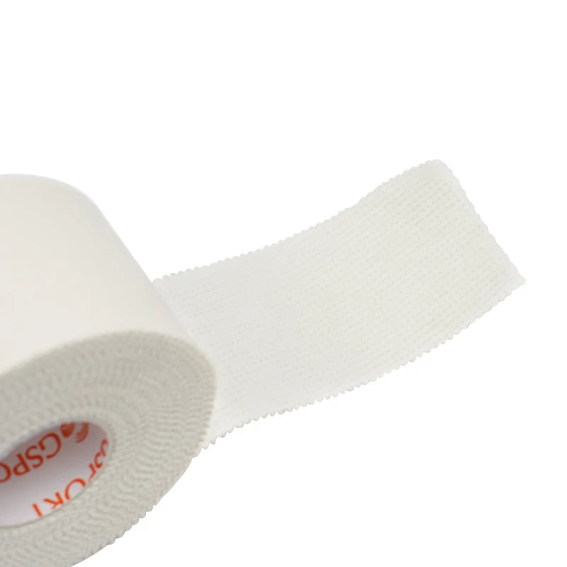 3.8cm*13.7m White Color Cotton Athletic Tape Breathable Fabric Adhesive Tape for Sports