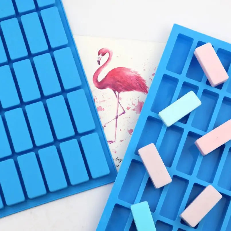 370 Chocolate Mould with 40  Hole square Shape Silicone Ice Cube Trays Kitchen Supplies Tools Soap Mold Trays