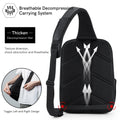 Factory Wholesale Fashion Zipper Polyester Unisex Middle Sling Shoulder Bag Stylish Safe Reflective Hot Sell Laptop Tablet Bag