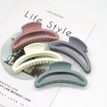 MIO 11cm Korean Style Cute Hair Clip Claw Hairpins Geometric Plastic Clamp Clips Plain Color Women's Hair Accessory Wholesale