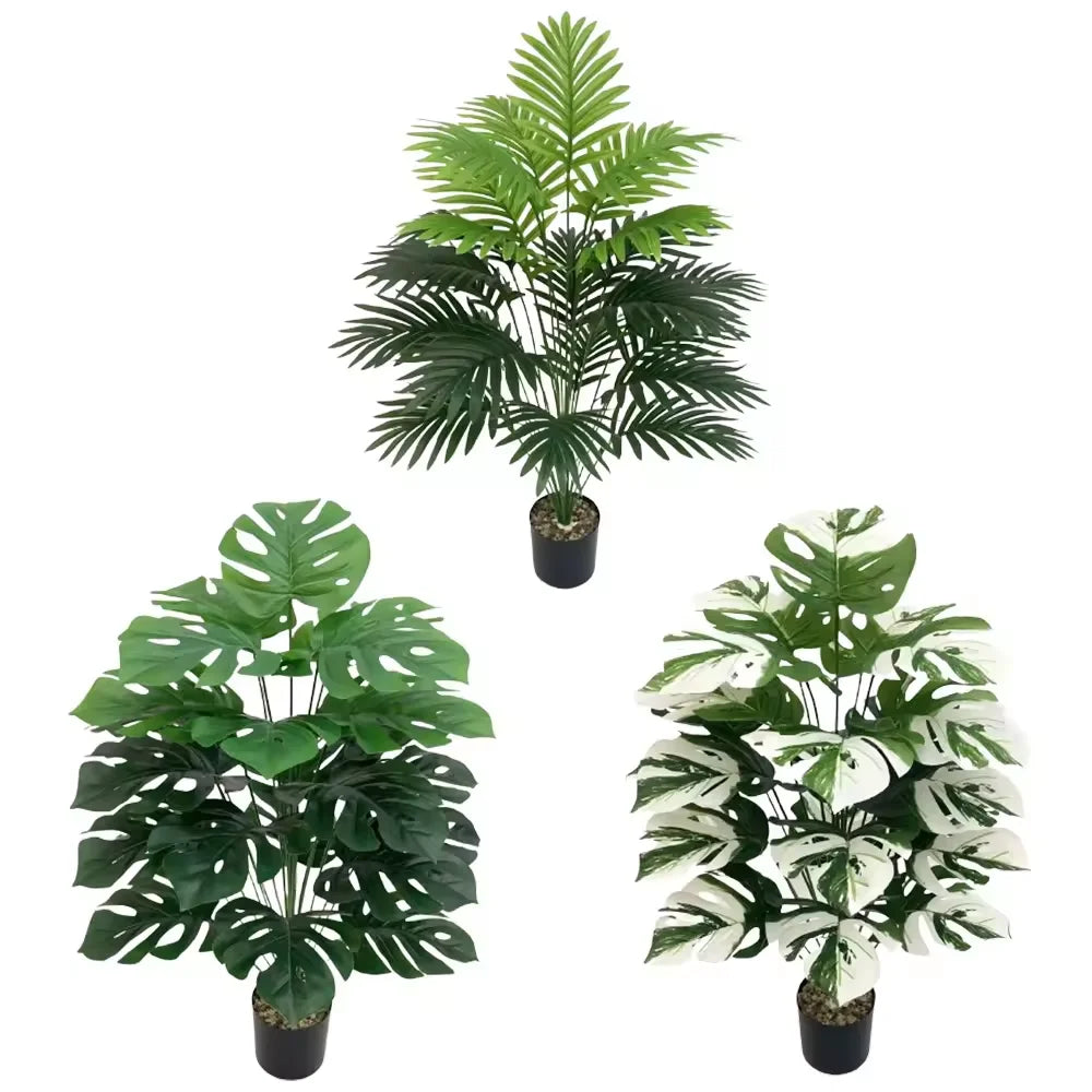 18 Leaf Artificial Green Bonsai Plants 85cm Plastic for Decoration Unique and Stylish Artificial Plant