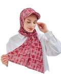 MOTIVE FORCE 2023 New Fashion Sport  Hijab Muslim  With Hat Scarf Shawl Hijabs With Baseball Cap for Muslim Women