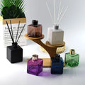 100ml Fragrance Essential Oil Diffuser Bottle Glass Square Aromatherapy Reed Diffuser Bottle