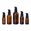 30ml Boston Glass Bottles Duck Pump Top Facial Cleanser Skin Care Serum Essential Oil Lotion Screen Printed Pump Sprayer