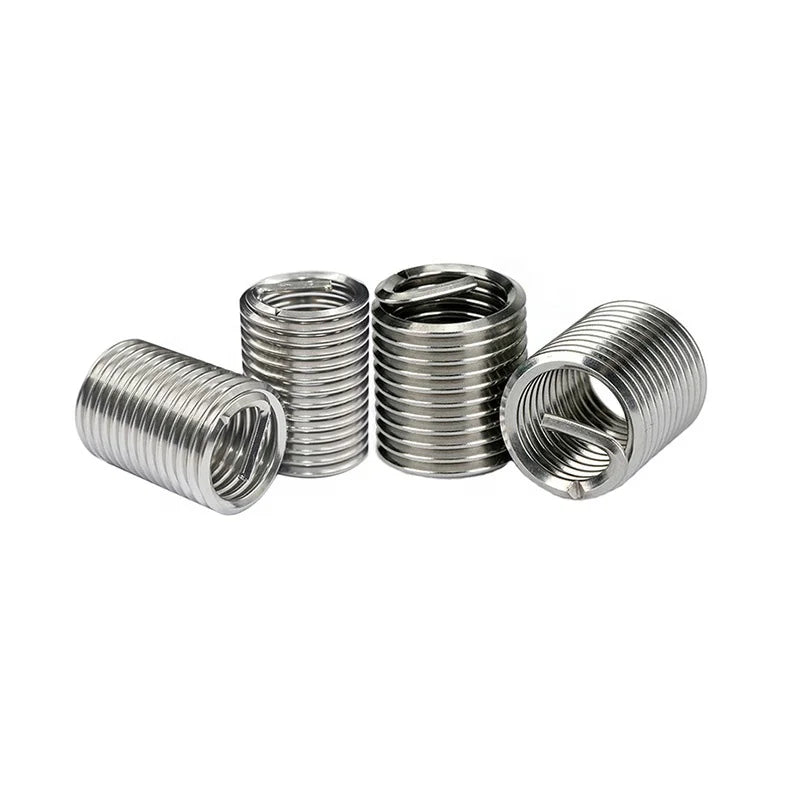 304 Stainless Steel UNC Coarse Teeth Series Screw Wire Thread Insert Right Hand Fully Threaded Precast Concrete Threaded Bushing