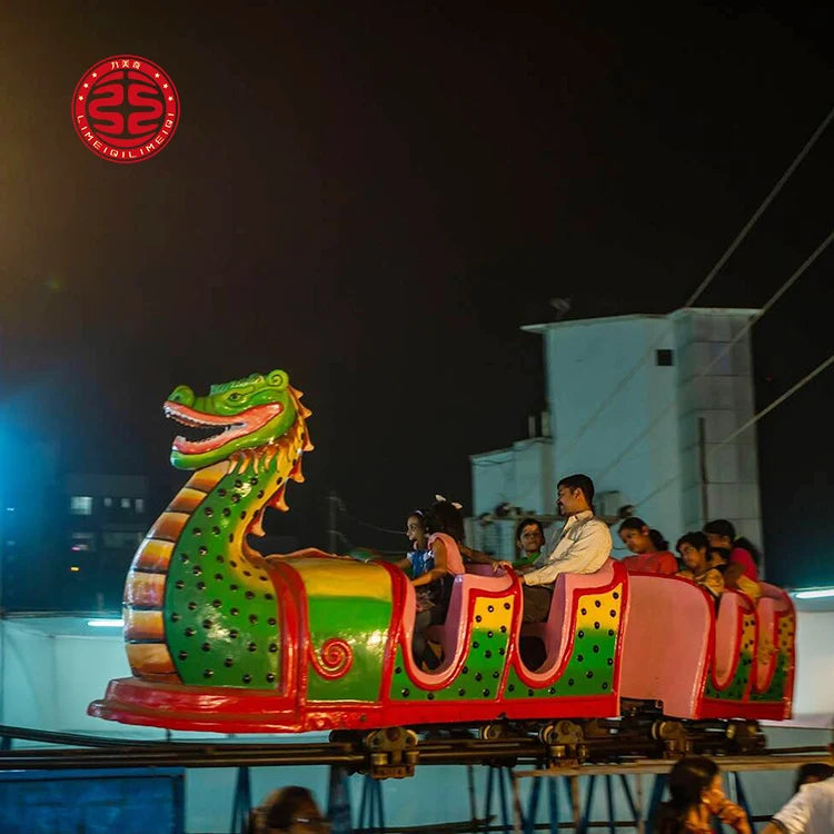 Hot Sale Worm Slide Rides12 Seats Fruit Track Train for Amusement Park Facilities Sale