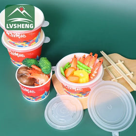 Biodegradable Eco Friendly Hot Food Kraft Bowl Paper Bowl for Takeaway