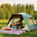 Outdoor 3-4/5-7 Person Automatic Camping Tent Anti-Uv Double Layer Waterproof Hiking Travel Folding Tent