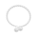 Silver Bracelet for Women Bell Simple Open Bracelet Personalized Lucky Bracelet Birthday Gift Women