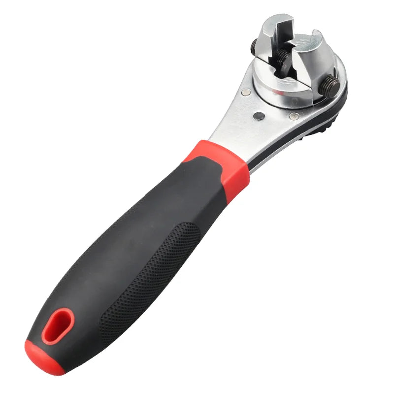 Hot Selling High-Grade 6-22MM Adjustable Ratchet Wrench Metric Chrome Finish Carbon Steel DIY Tool Multi-Function OEM