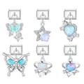 Codedog Silver Alphabet Custom Designer Fashion Pendant Charm Silver Italian Bracelet Charm for Jewelry Making Bracelet Necklace