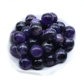 Wholesale Natural Gemstone 8/10/16/18/20mm Amethyst Beads Round Loose Stone Bracelet Jewelry Crystal Beads for Jewelry Making
