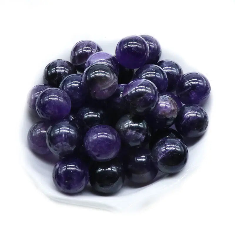 Wholesale Natural Gemstone 8/10/16/18/20mm Amethyst Beads Round Loose Stone Bracelet Jewelry Crystal Beads for Jewelry Making