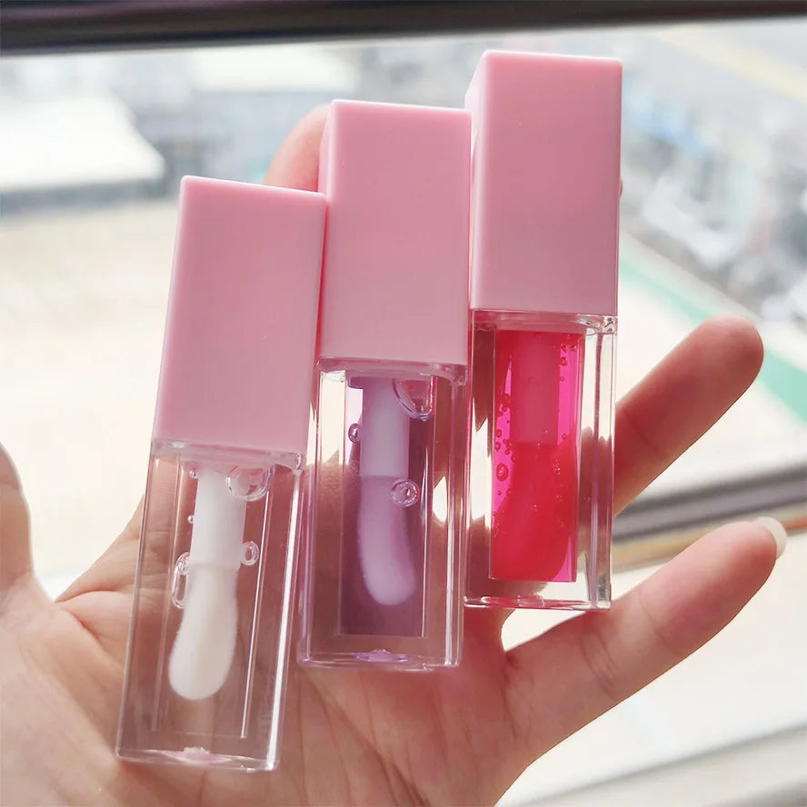 Wholesale Tinted Vegan Long Last Color Changing Pink Plumped Flavor Fruit Two-tone Tint Lip Oil Lips Oil