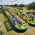 51.5m Long the World's Largest Bounce House Inflatable Obstacle Course for Outdoor Fun Events