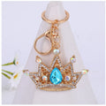 Factory Price Crownshape Keychain OEM Order Factory Diamond Customize Metal Key Ring Car Bag Phone Accessories Key Chain