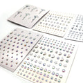 Acrylic Face Decoration Sticker Diamond Sticker Crystal Pearl Eyebrow Face Drill Makeup Rhinestones Stickers