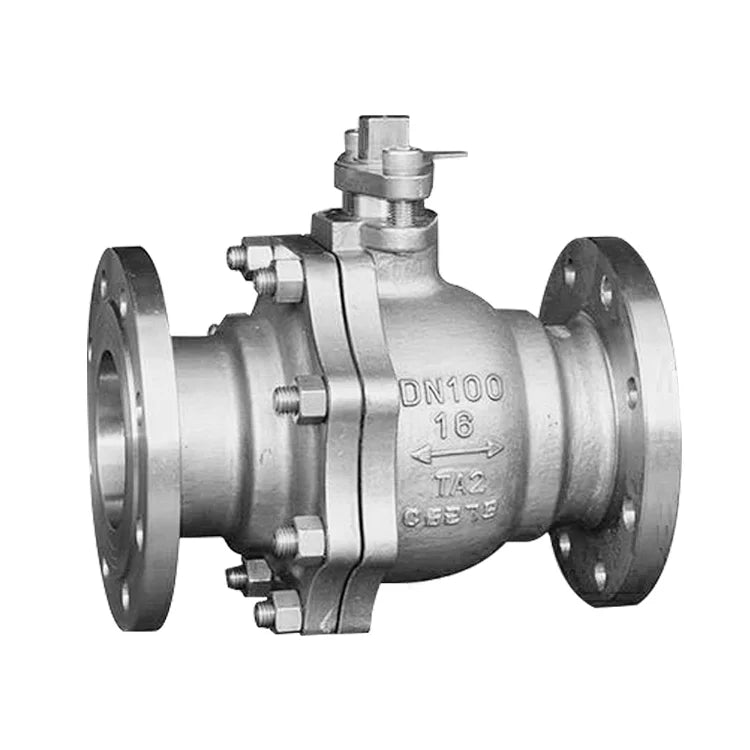 High Performance OEM Custom Flange Floating Titanium Ball Valve PN16 Hydraulic ISO9001 Certified for High Temperature Base Media