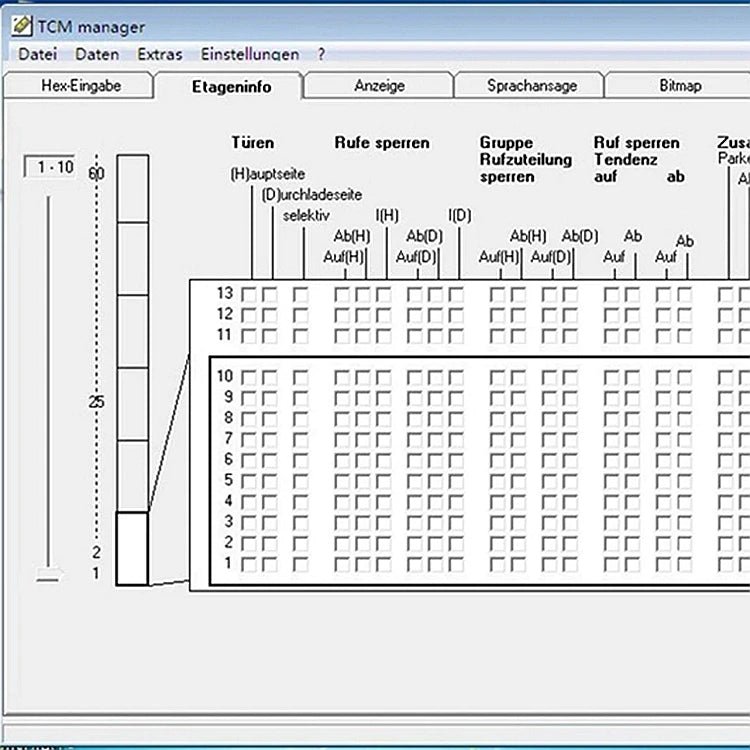 Modern Residential Passenger Elevator AC Drive Program TCM Manager Test Tool Steel Construction MC1 MC2 Parts Parameter