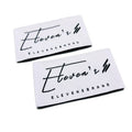 Factory Price Soft Thin Fabric Private Woven Damask Satin Brand Tags Custom Logo Tag Etiquette Woven Label for Clothes