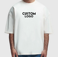 Mens Unisex Solid Knitted 100% Cotton Loose Fit Boxy Cut Short Sleeve T-Shirt Streetwear Drop Shoulder