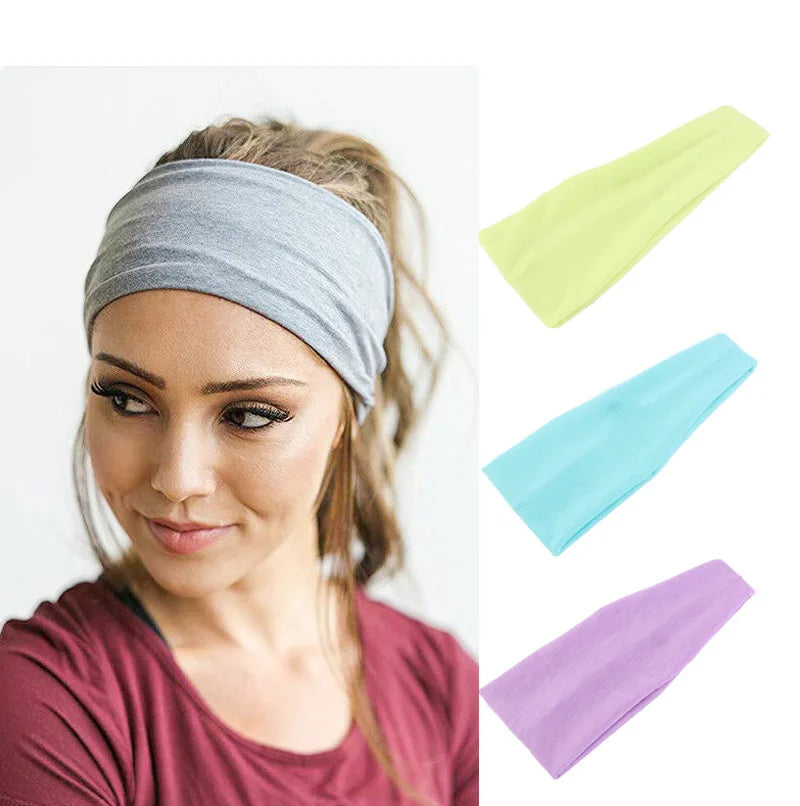 Cotton Sweatband Headbands for Men and Women Custom Sports Yoga Exercise Sweat Absorbent Headbands