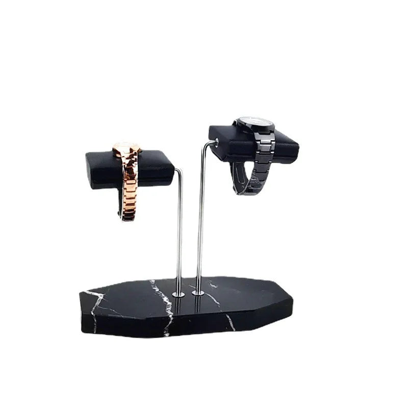 HZX Hot Sale Marble Watch Stand  Display Stand Bracelet Watch Storage Rack PU Watch Pillow