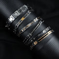 Custom Mens Jewellery Collection 20cm Steel Gioielli Uomo Ceramic Bracelet Gioielli in Acciaio Inossidabile