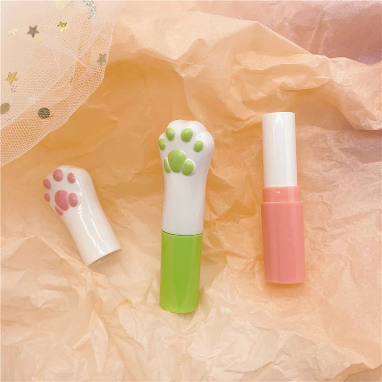 4g Cute Cat Claw Shape pink Color Lip Gloss Stick Tubes with Wands