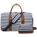 Sucipi Canvas Overnight Travel Bag for Women 2022 Large Carry on Duffel Bag With Shoe Compartment Men's Weekender Bags