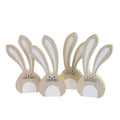 Easter FROHE OSTERN Bunny Wooden Craft MDF Rabbit Easter Gift Home Decor Party Supplies