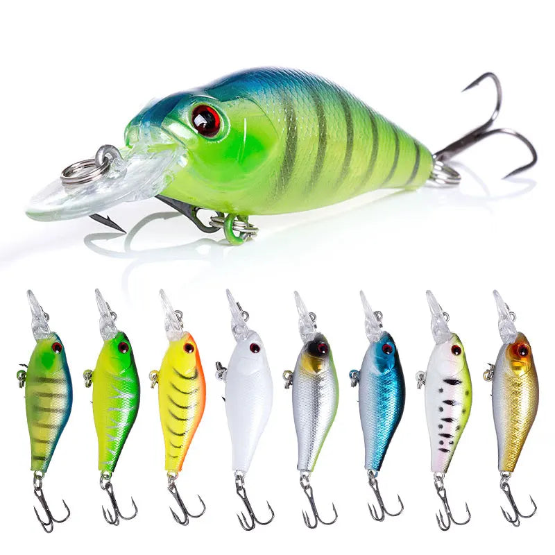 Wholesale CB053 7cm 7g Artificial Hard Plastic Crank Baits Fishing Lures