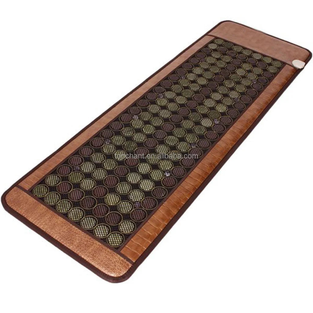 Electric Shiatsu Jade & Tourmaline Massage Mat With FAR Infrared Pad for Healing and Balance the Body Home Use Massager