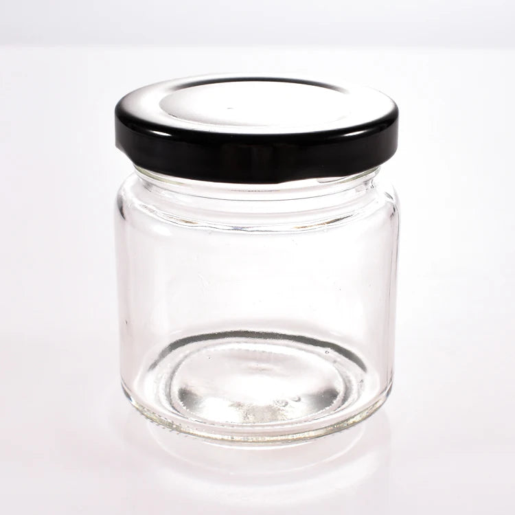Food Grade Mini Round 100ml Glass Jar Containerand Jar Glass 100 ml Jar With Twist Lid