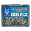 Fishing Hook 100pcs/box High Carbon Steel Fishhook With a Hangnail for Wild Fishing and Sea Fishing Sea Bream