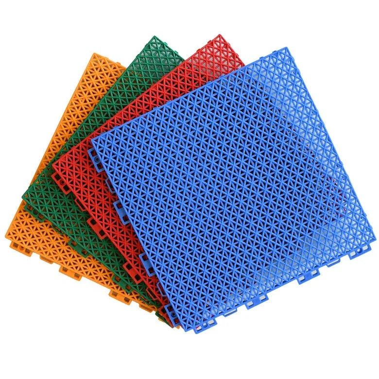 Custom Basketball Court Plastic Tile PP Interlocking Sport Flooring Outdoor Basketball Court Rubber Floor Tile