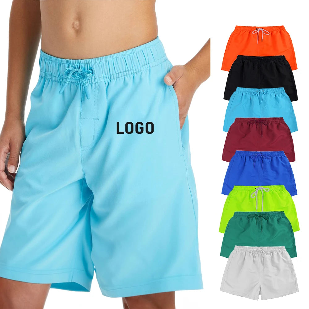 Streetwear Fitness Polyester Nylon Beach Board Athletic Plain Blank Shorts for Men