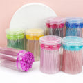 Wholesale Disposable Nylon Eyelash Mascara Wands with Box Spoolie Lash Extensions Wands Brush
