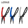 LINNHUE Aluminum Alloy Fishing Pliers Multifunctional Hooks Remover Line Cutter Split Lure Rings Fishing Holder Tackle Pliers