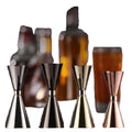 Japanese Style Double-End Copper-Plated Stainless Steel Cocktail Jigger 40/60ml Slim Bar Measuring Cup for Home Use