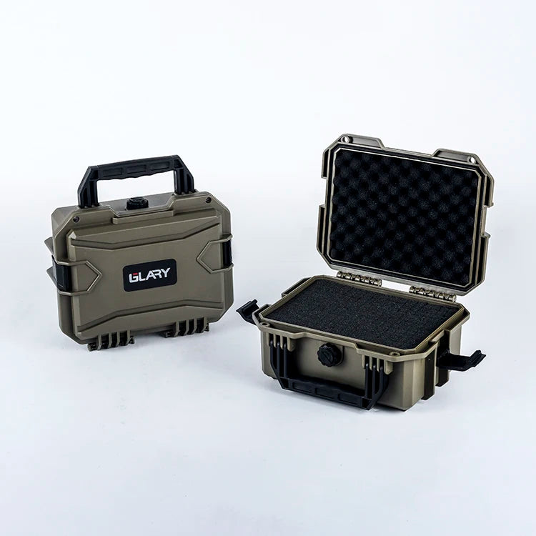 GLARY Concealed Tactical Hand Hand Gun Case Organizer Strong Durable Crashproof Hunting Equipment Plastic Case Box for Guns
