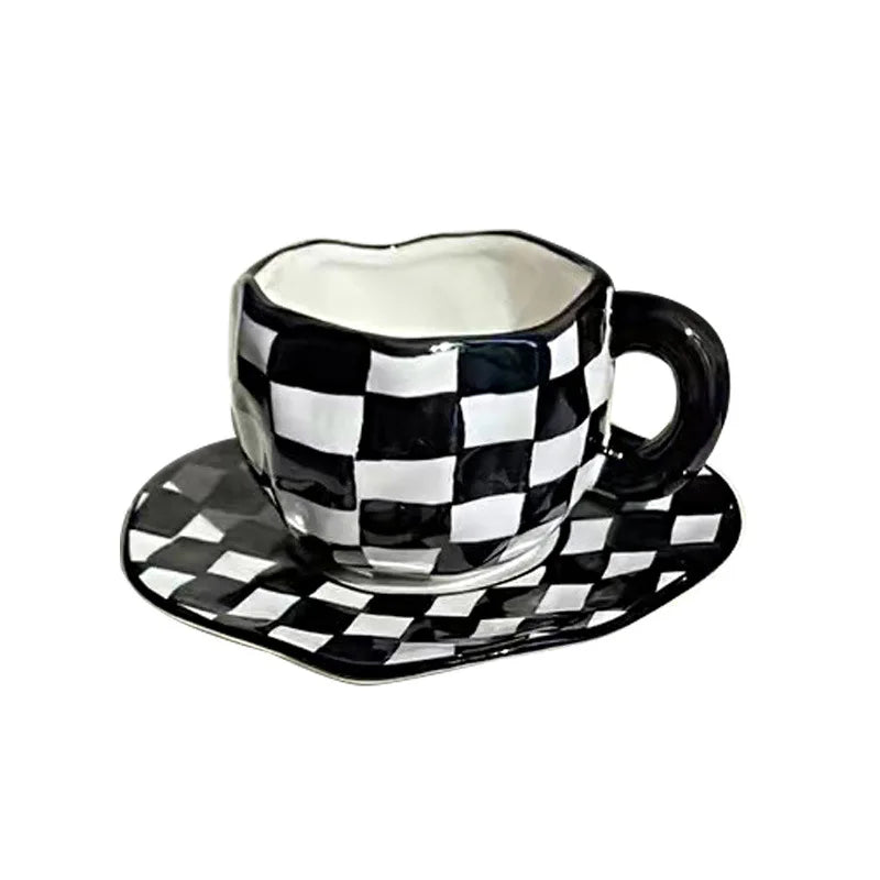 Madou Modern 300ml Hand-Painted Custom Bone China Coffee Mug for Giveaways