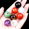DIY Natural Amethyst Bead Pendant Healing Stones 5mm Hole Bead Pendant for DIY Crystal Gifts