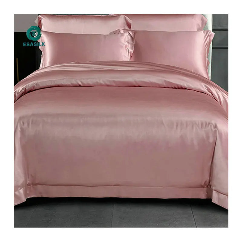 Customised Size Colour 100% Mulberry Silk Bedding Set Silk Sheets for Beds