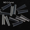 Newest Natural and clear extra Long XXL Coffin Nails Artificial Tips Fale Nail Tips No c Curve