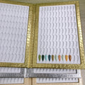 216 Colors Nails Chart Album Fashion Nail Gel Colors Card Leather Color Display Book Professional Nails Display