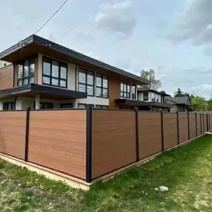 1800*1800mm 6*6ft Wpc Fencing Uv Resistance Easy Install Wood Composite Plastic Fence Panel